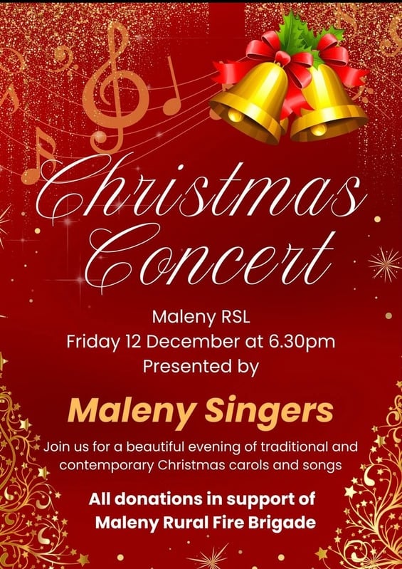Poster for the December 2025 fundraising performance